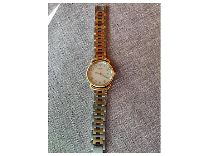 Relógio Hermès Pullman Prata Dourado - vista 2