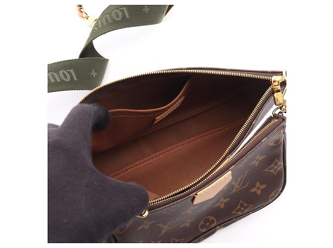 Borsa a Spalla 2 in 1 Multi Pochette Accessoires Monogram Louis Vuitton Marrone Cachi - vista 6