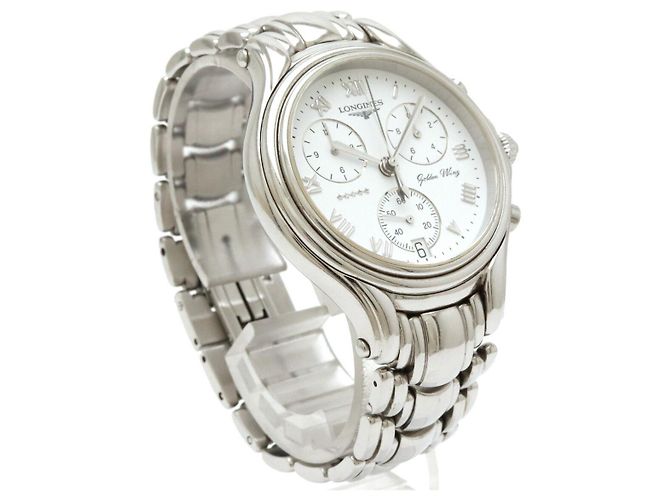 Relógio de aço inoxidável Longines Golden Wing - vista 3