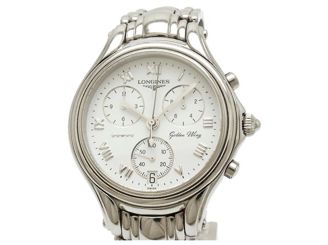 Relógio de aço inoxidável Longines Golden Wing - vista 4