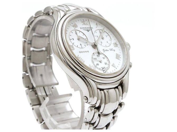 Relógio de aço inoxidável Longines Golden Wing - vista 5