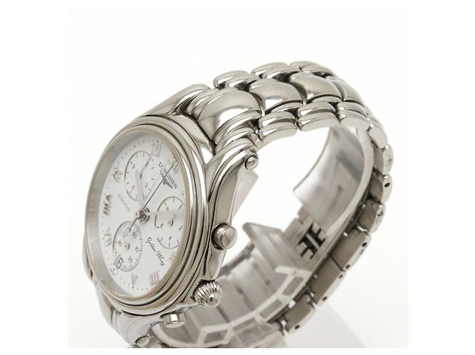 Relógio de aço inoxidável Longines Golden Wing - vista 6
