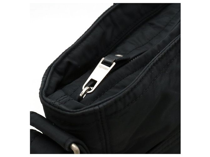 Borsa a Spalla in Nylon e Pelle Acapulco di Hermès Nero - vista 5
