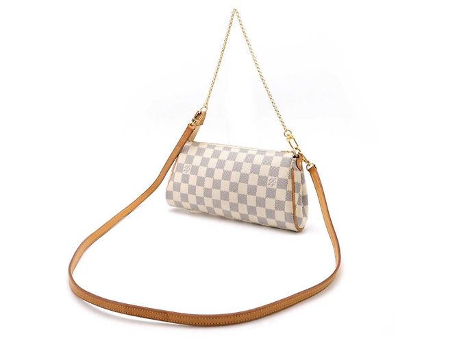 Borsa a Spalla 2 in 1 Louis Vuitton Eva Damier Azur Crudo - vista 2