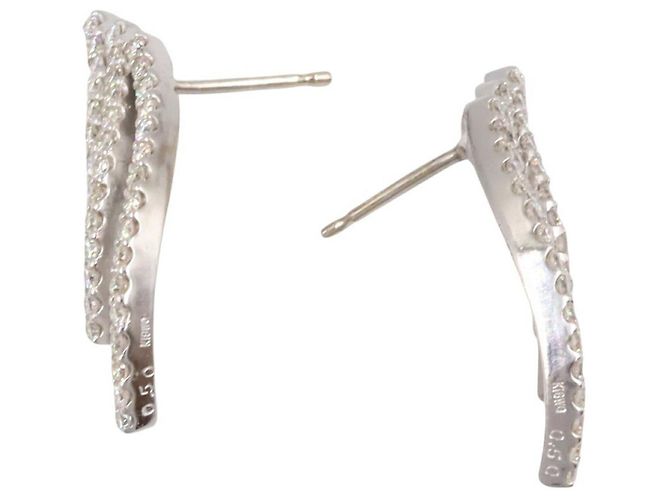 Autre Marque Orecchini in diamante in oro bianco Au750 - vista 3