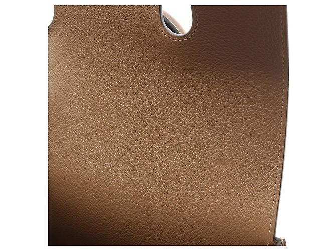 Hermès Borsa Hermes New Drag 22 Evercolor Marrone - vista 6