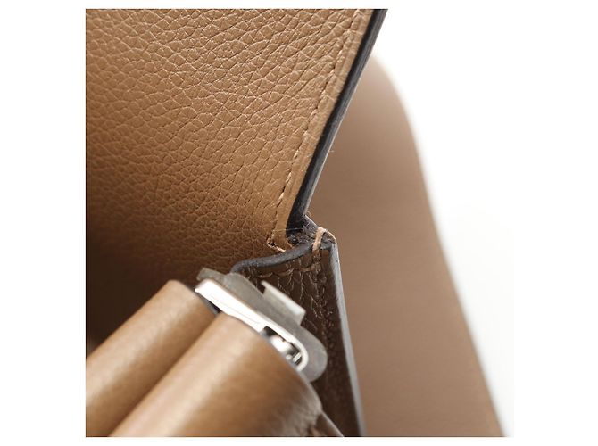 Hermès Borsa Hermes New Drag 22 Evercolor Marrone - vista 7