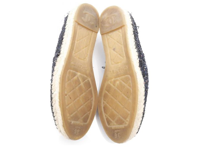 Timeless Stoff-Slipper mit Coco-Logo von Chanel Blau - Ansicht 4