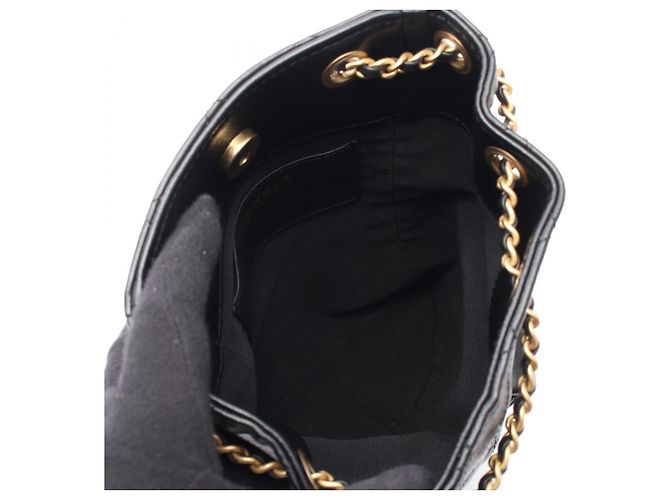Timeless Chanel Matelassé Leder Rucksack Schwarz - Ansicht 3