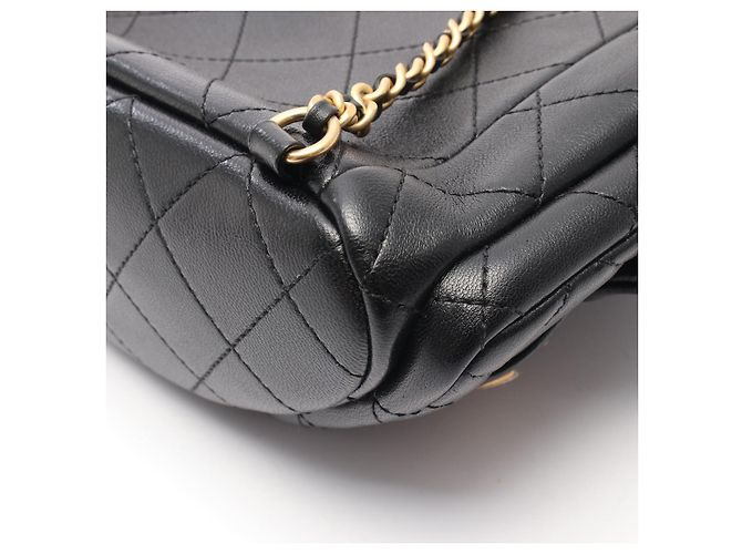 Timeless Chanel Matelassé Leder Rucksack Schwarz - Ansicht 7