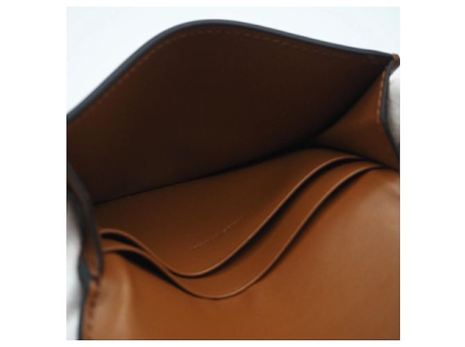 Céline Portacarte in tela Celine Triomphe Marrone - vista 9