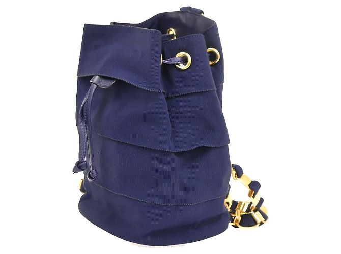 Salvatore Ferragamo Vara Chain Canvas Porpora - vista 3