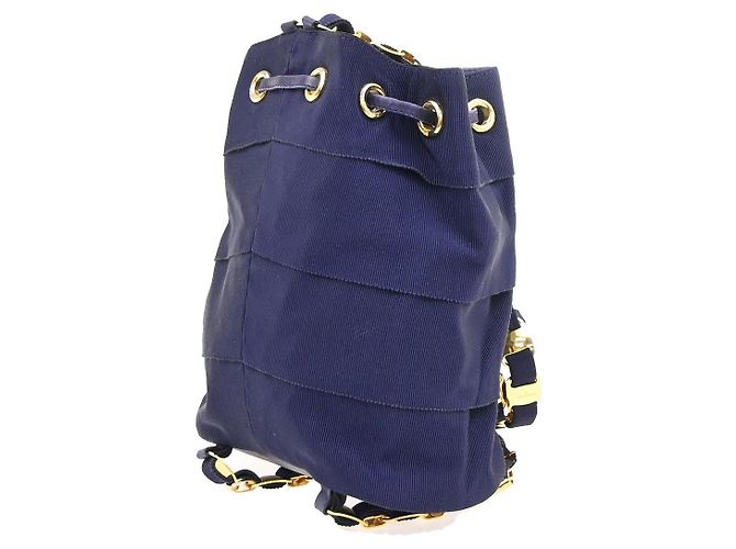 Salvatore Ferragamo Vara Chain Canvas Porpora - vista 4
