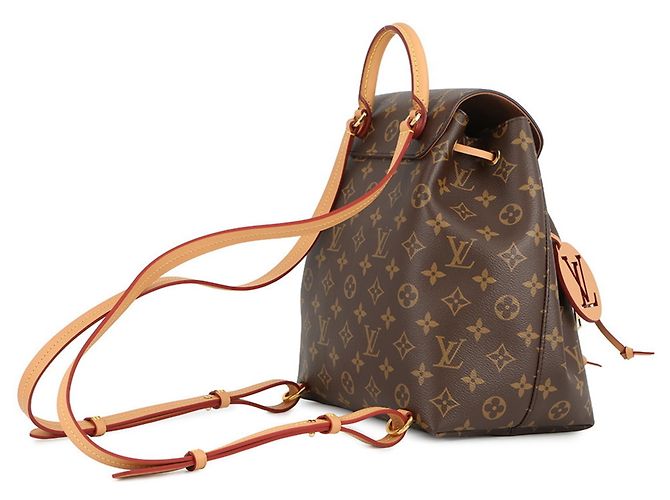 Zaino Montsouris NM PM Monogramma Louis Vuitton Marrone - vista 2