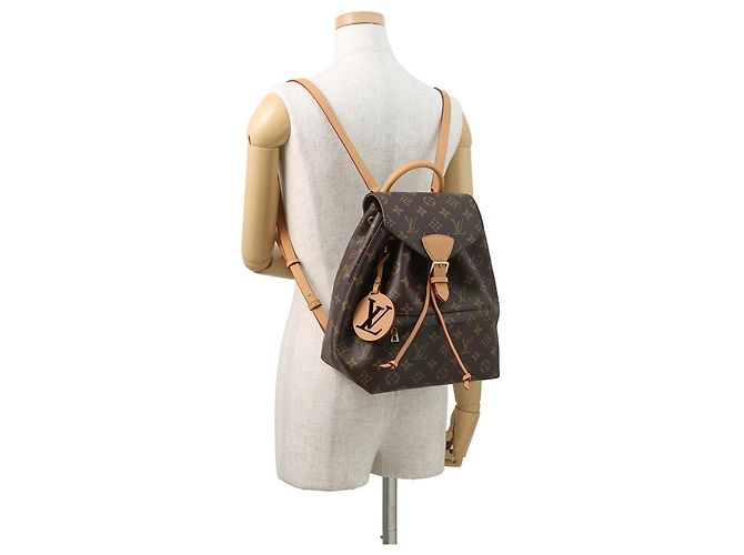 Zaino Montsouris NM PM Monogramma Louis Vuitton Marrone - vista 4