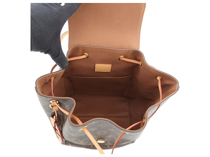 Zaino Montsouris NM PM Monogramma Louis Vuitton Marrone - vista 5