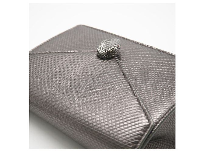 Bulgari Borsa a Spalla Bvlgari Serpenti Molten Karung Chain Argento - vista 4