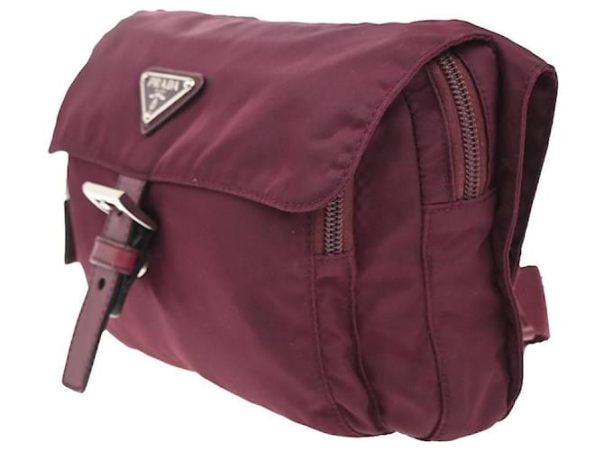 Borsa Messenger Prada Printed Tessuto Small Rosso - vista 2