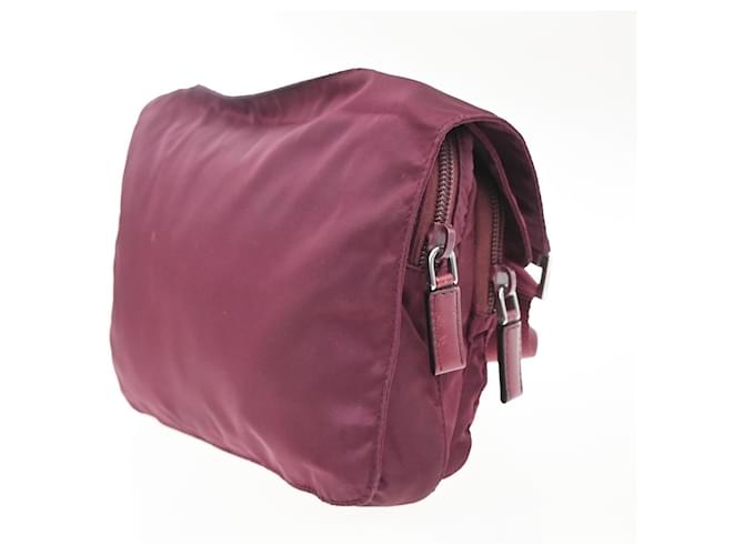 Borsa Messenger Prada Printed Tessuto Small Rosso - vista 3