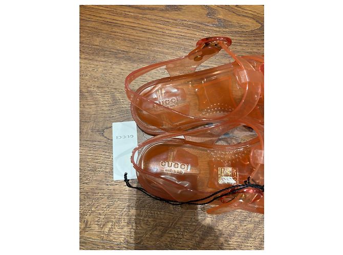 Sandali Gucci Jelly Logo GG Arancioni Arancione - Ansicht 10