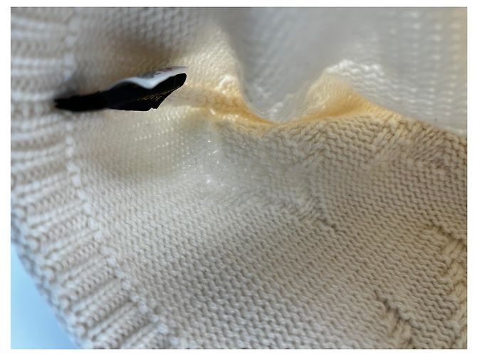 Beanie in Cachemire Medio Louis Vuitton Bianco - vista 4