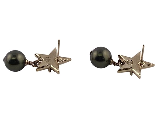 Orecchini a perla stella Coco Mark A17C di Chanel D'oro Verde - vista 2