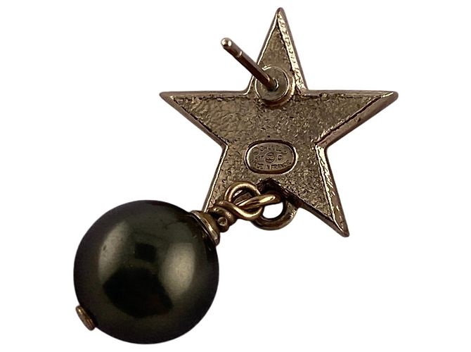 Orecchini a perla stella Coco Mark A17C di Chanel D'oro Verde - vista 8