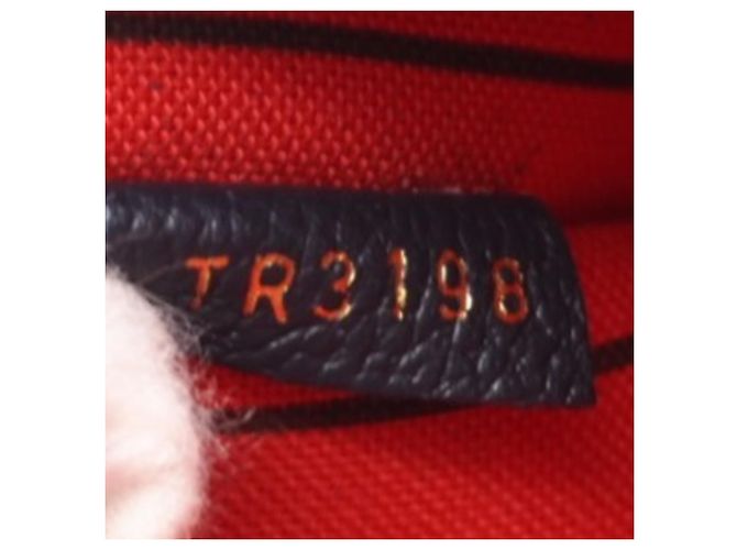 Bolso de Hombro Montaigne MM Empreinte Louis Vuitton Roja Azul marino - vista 14