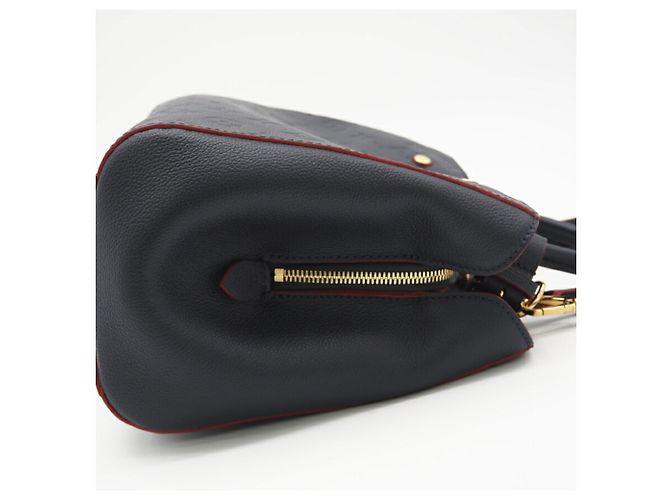 Bolso de Hombro Montaigne MM Empreinte Louis Vuitton Roja Azul marino - vista 7
