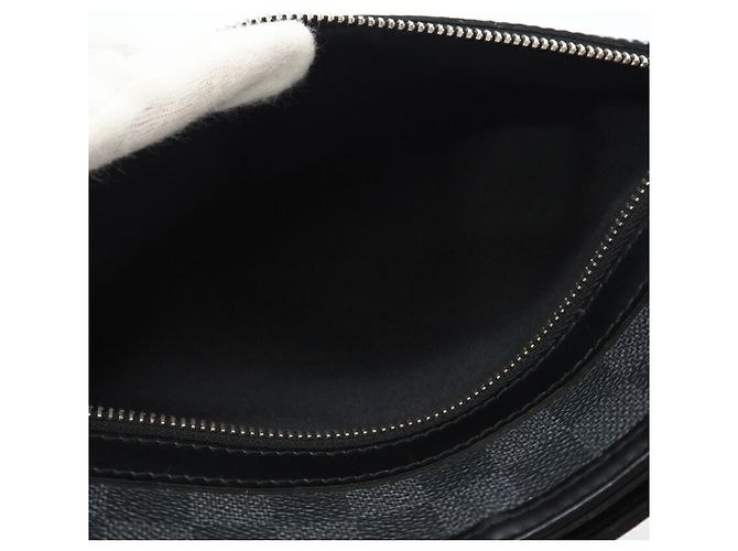 Borsa a Spalla Louis Vuitton Graphite Thomas N58028 Marrone Nero - vista 10
