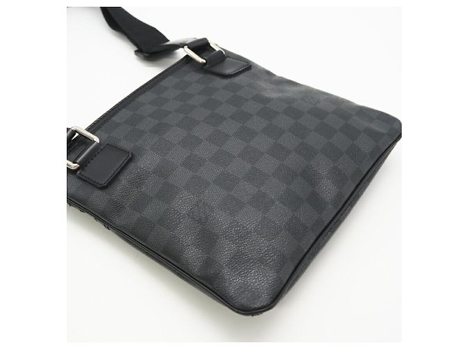 Borsa a Spalla Louis Vuitton Graphite Thomas N58028 Marrone Nero - vista 4