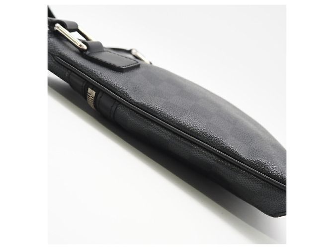 Borsa a Spalla Louis Vuitton Graphite Thomas N58028 Marrone Nero - vista 5