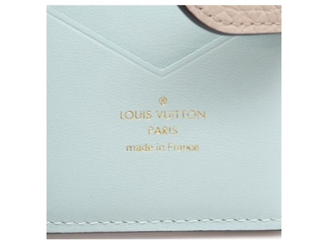Billetera Compacta Vertical Taurillon Louis Vuitton Azul Beige - Ansicht 12