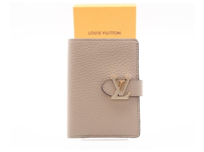 Billetera Compacta Vertical Taurillon Louis Vuitton Azul Beige - Ansicht 2
