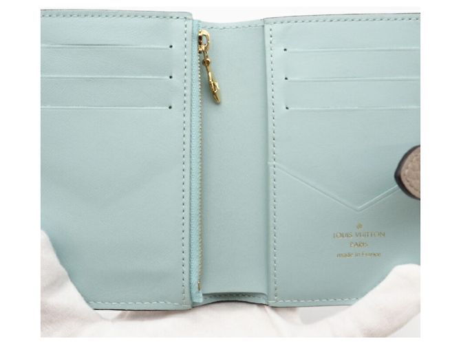 Billetera Compacta Vertical Taurillon Louis Vuitton Azul Beige - Ansicht 9