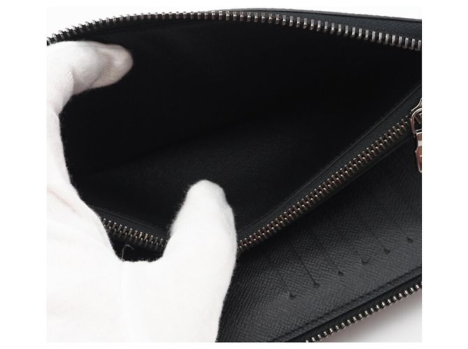 Louis Vuitton Eclipse Zippy Wallet Vertical Brown Black - view 11