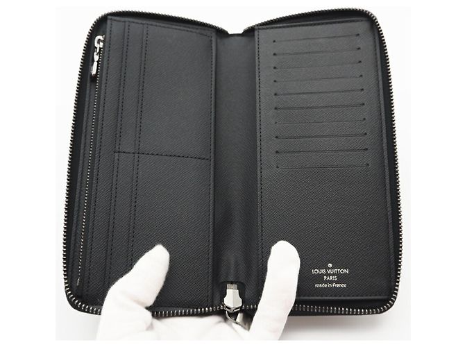 Louis Vuitton Eclipse Zippy Wallet Vertical Brown Black - view 9