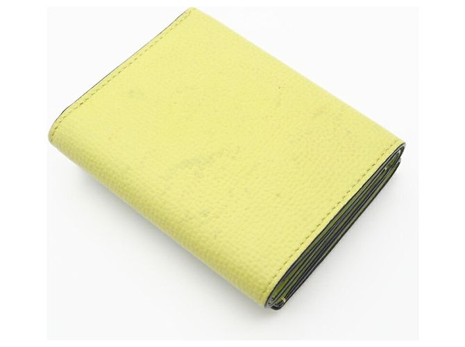 Billetera Compacta de Cuero Anagram Loewe Verde - vista 4