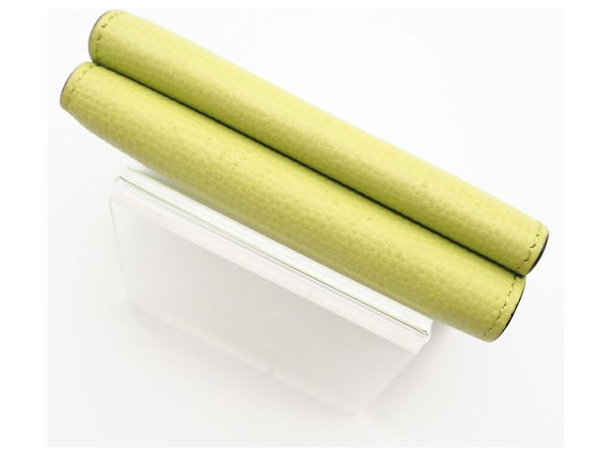 Billetera Compacta de Cuero Anagram Loewe Verde - vista 5