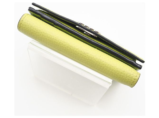 Billetera Compacta de Cuero Anagram Loewe Verde - vista 6
