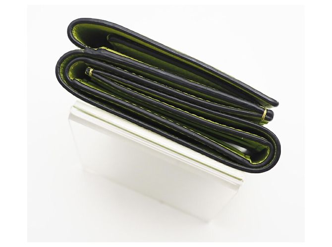 Billetera Compacta de Cuero Anagram Loewe Verde - vista 7