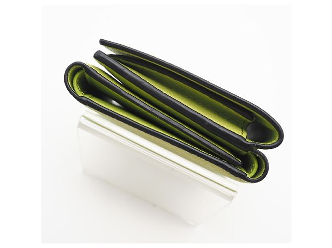 Billetera Compacta de Cuero Anagram Loewe Verde - vista 8