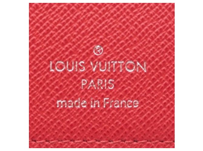 Portafoglio Lungo Brazza in Taiga Louis Vuitton Rosso Blu - vista 13