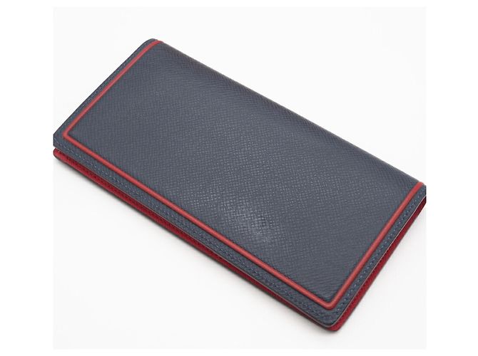 Portafoglio Lungo Brazza in Taiga Louis Vuitton Rosso Blu - vista 4