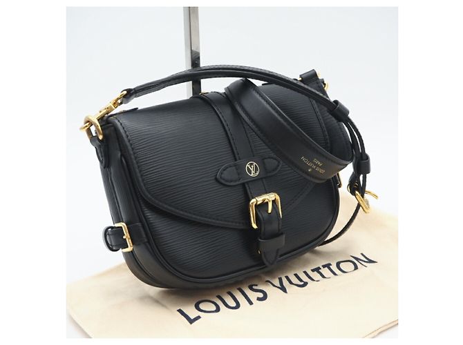 Borsa a Spalla Saumur BB Epi Louis Vuitton Nero - vista 2