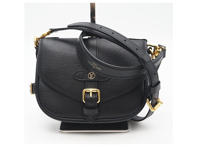 Borsa a Spalla Saumur BB Epi Louis Vuitton Nero - vista 3
