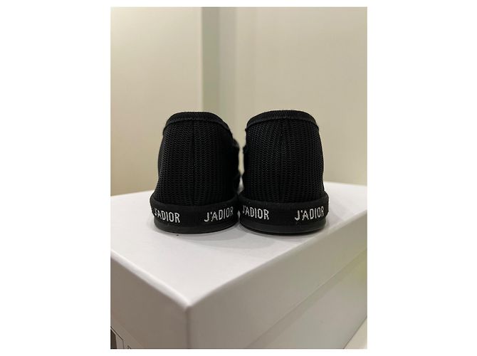 Ballerine Christian Dior in tessuto nero - vista 4