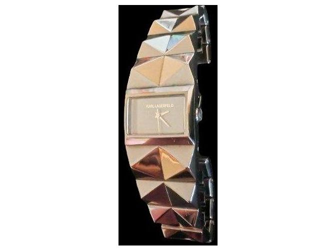 Karl Lagerfeld Pyramid Stud Uhr KL2601 Schwarz - Ansicht 2