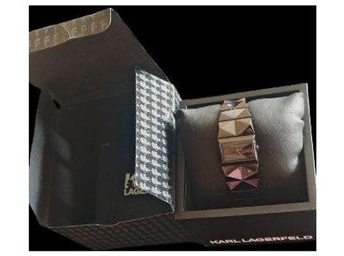 Karl Lagerfeld Pyramid Stud Uhr KL2601 Schwarz - Ansicht 9