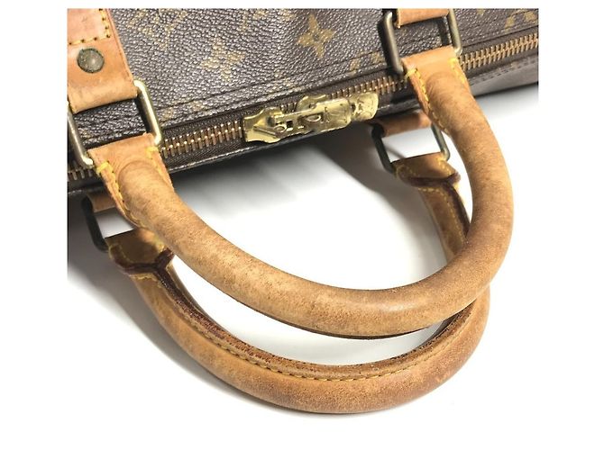 Keepall Borsa a Spalla in Tela Monogram Louis Vuitton Marrone - vista 10
